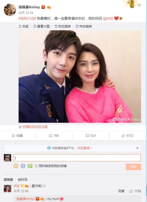 洪欣儿子表白妈妈怎么回事?张镐濂表白妈妈说了什么为何不提张丹峰