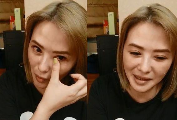 45岁萧淑慎被90后老公嫌老,一气之下去整形,直播中痛哭流涕