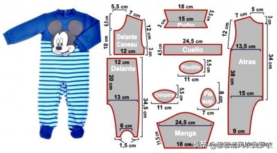 ​幼儿连体衣裁剪图参考