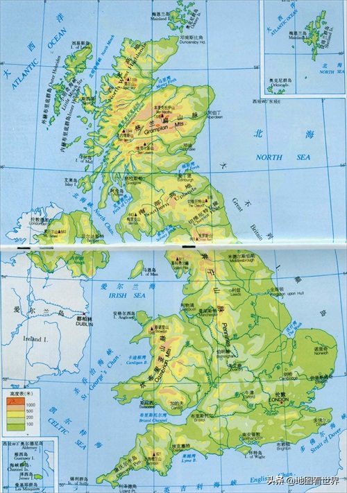 新冠肺炎疫情国家科普：英国地理概况与英国地图合集