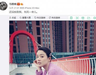 ​马思纯晒生图，大饼脸双下巴小短腿，离了精修图俨然路人一枚