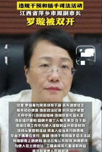 ​江西“女贪官”罗璇落马：五毒俱全背后的权力溃败与反腐纵深