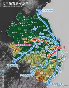​长三角示意图