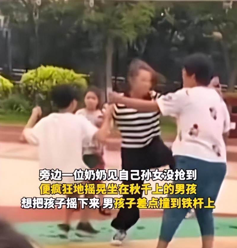 秋千门事件完整照片(两个小孩抢秋千事件)