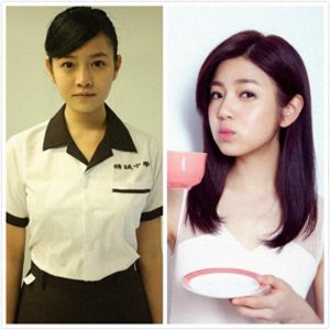 ​十大当红女星早期丑照对比，杨幂倒二，倒一居然是她。