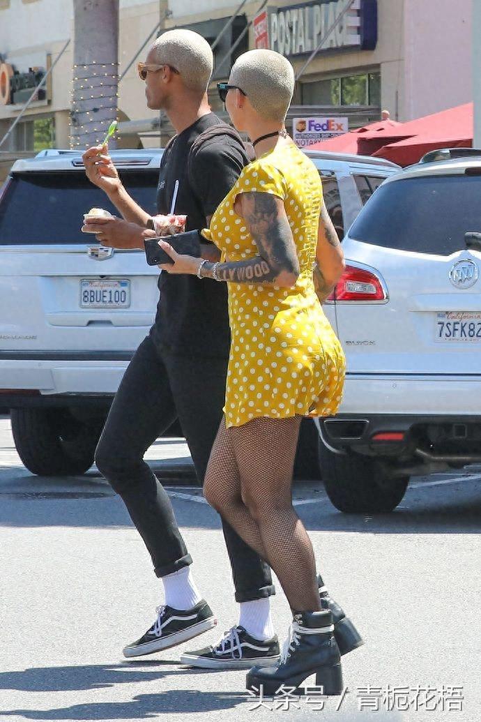 哈登绯闻女友，侃爷前女友，美国性感辣模 Amber Rose纽约出街