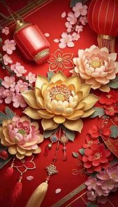 ​莲花头像丨铜色莲花，福源盈门