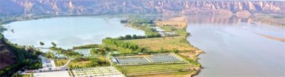 ​黄河岸边有一圣天湖，被称仙乡圣水四季有景，投资2亿元建成这样