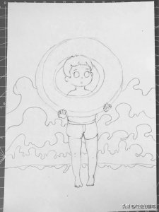 ​儿童画教程#防溺水安全宣传画