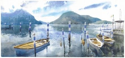 清新通透的画面,引人入深的美景,一组超好看的水彩风景绘画作品