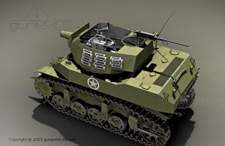 「转载」二战重兵器大全3D图(美国篇)