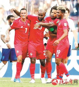 ​英格兰队以6比1狂胜巴拿马队