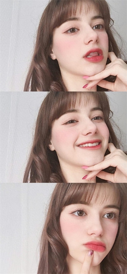 每日无水印壁纸第310:三格拼接欧美美女高清写真手机壁纸