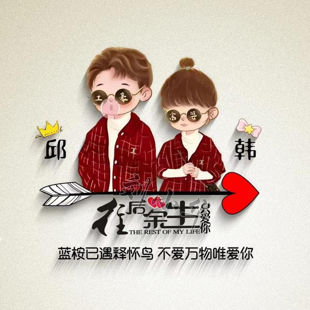 可爱带姓氏的微信头像(微信头像姓氏头像)(11)