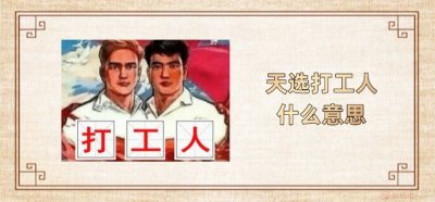 ​天选打工人什么意思