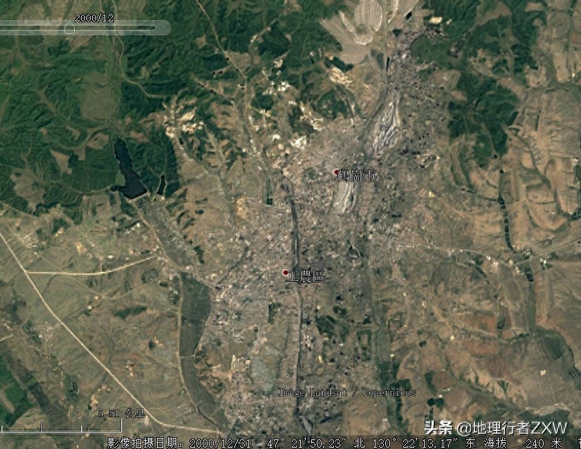 卫星影像下近三十年的鹤岗市和鸡西市，资源枯竭下黑龙江何去何从