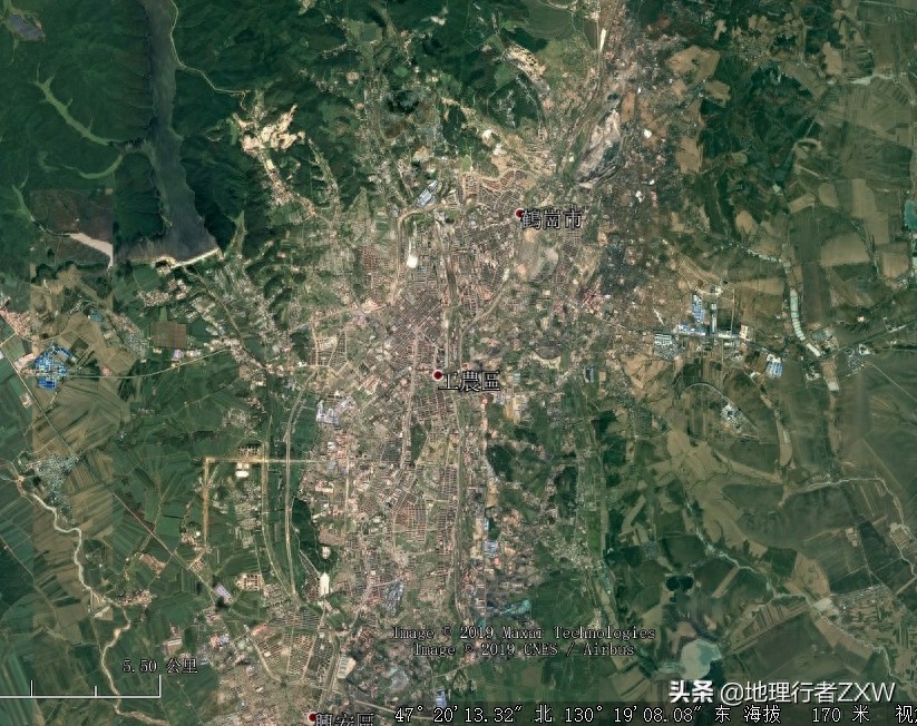 卫星影像下近三十年的鹤岗市和鸡西市，资源枯竭下黑龙江何去何从